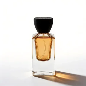 Customizable 30ml Thick Base Empty Perfume Bottle Glass Fragrance Spray Bottle with Natural Wooden Cap