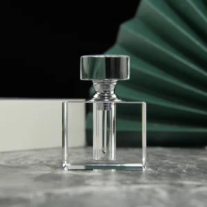 Customizable Men’s Perfume & Fragrance Empty Crystal Clear Square Perfume Oud Oil Bottle With Box