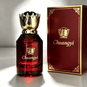 Customizable logo Round Unique Color Transparent Glass Perfume Bottle with Gift Box 30-50-100 ml Men’s and Women’s Spray Bottle