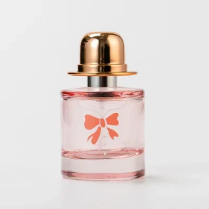 Customize Pattern Pink 30ml Glass Perfume Bottle with Cap