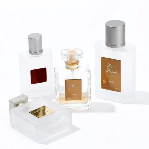 Customized Aluminium Gold Foil Perfume Label Private Logo Glass Bottle Label Custom Printed Cosmetic Craft Sticker