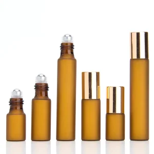 Customized Design Printing Cosmetic Packaging Body Glass Tube Roller 8ml Glass Perfume Roll on Bottle for Female Skincare