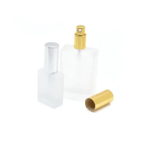 Customized Glass Skin Care Serum Essential Oil Foundation Bottles 30ml 50ml 100ml Frosted Lotion Pump Bottles with Gift Box