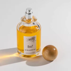 Customized High Quality Round Flat Glass Perfume Spray Bottle Empty Gradient Luxury with Screen Printing 100ml