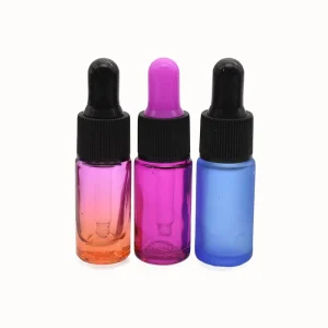 Customized Logo 5ml Glass Bottle with Glass Dropper Serum Skin Care Essential Oil Cosmetic Filling Container