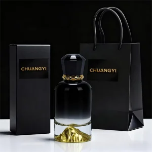 Customized Luxury Round Empty Perfume Glass Bottle with Box 30 Ml 50 Ml 100 Ml Pump Spray Bottle
