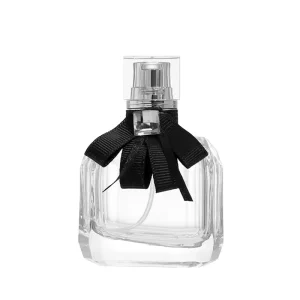 Customized Portable Glass Perfume Oil Bottles 30ml 50ml Empty Deco Diffuser Square Shape Pump Sprayer Sealing