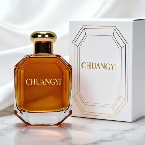Customized Transparent Luxury 100ml Empty Perfume Glass Bottle with Box and High quality Spray Bottle