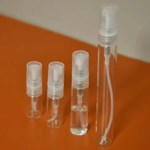 Customized Travel Size Fragrance Atomizer Bottle for Cosmetic Essential Oil Perfume Glass Bottle 2ml 3ml 5ml 10ml