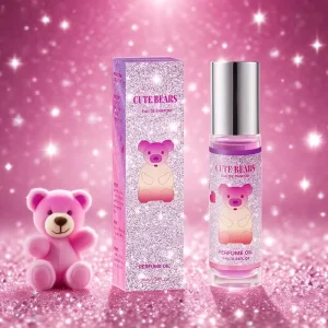 Cute Bear Flower Chrysanthemum Ball Roll On Perfume Women’s Eau De Toilette Fresh Long Lasting Subtle Elegant Fragrance