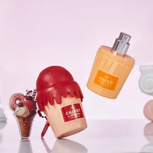 Cute Girlish Gift for Her Cherry Chocolate Strawberry Bread Scent 50ml Portable Spray Ice Cream Perfume