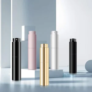 Cute Perfume Bottle Gradient Design 10ml Glass Roll On Spray Bottle with Screen Printing and Rubber Stopper