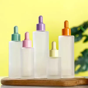 Cylindrical 15 ML 20 ML 30 ML 40 ML 50 ML 60 ML 80 ML 100 ML Glass Dropper Bottles Hair Oil Aromatherapy Bottle Cosmetic Jars