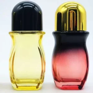 Deodorant 30ml 50ml Clear Colorful Glass Perfume Roll-on Bottle with Plastic Roller Ball