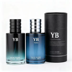 Design of Screen Printed Glass Perfume Bottles Travel Size Refillable Mini Parfum De Luxe with Box Packaging and Pump Sprayer