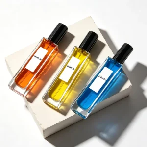 Direct Selling 10Ml Perfume Bottles Clear Perfume Bottle Empty Square Perfume Bottles With Black Plastic Lid