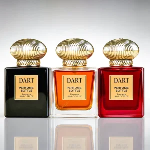 Direct-sale Square Transparent Thick-bottom Glass Bottle for Men’s Perfume Empty Bottle in Stock