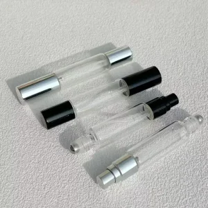 Dual purpose Perfume Decanters Roll on Spray Bottles Light resistant Perfume Sample Glass Empty Bottles Matte Surface Shape