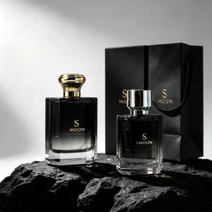Dubai Luxury Golden Glass Perfume Bottle With Box Custom Empty Perfume Bottle and Packaging Box Set for Men Women Perfume Oil
