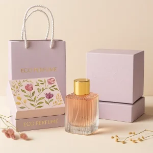 Eco Friendly 100ml Perfume Packaging Set with Empty Bottle Box Gift Bag and Presentation Box