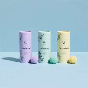 Eco Friendly Custom Biodegradable Cosmetic Paper Tube Cylinder Natural Round Pattern Cardboard Packaging for Lip Balm Perfume