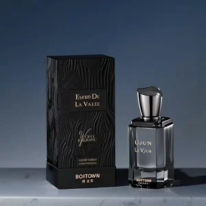 Eco Friendly Perfume Products Custom logo Cologne 1:1 Luxury Empty Transparent Black Perfume Bottle for Men with Box Gift