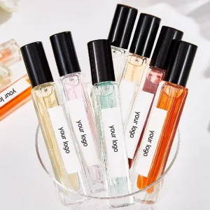 Mini Glass Bottle Women’s Perfume Fragrance Oil, Floral Print, Arabic Style, Mini Perfume