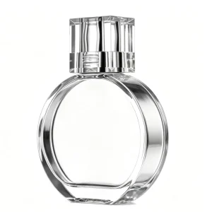 Elegant Clear Perfume Bottle Crystal Square Cap Custom Logo Luxury Cologne Spray Bottle Floral Fresh Long Lasting Scent OEM