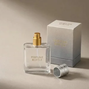 Embossed Texture Silver Cap Perfume Bottles Leakproof OEM ODM Empty for Men Gift