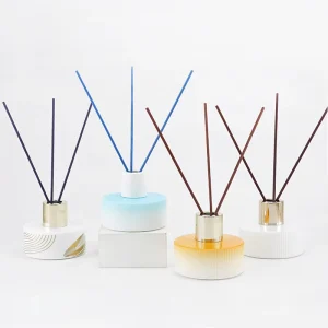 Empty 100ml Colorful Glass Reed Diffuser Flint Aromatherapy Perfume Glass Bottle