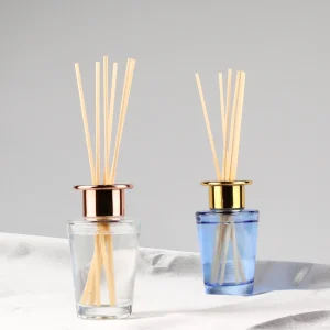 Empty 100ml Cone Shape Aromatherapy Perfume Fragrance Reed Scent Diffuser Bottle with Wooden Lid