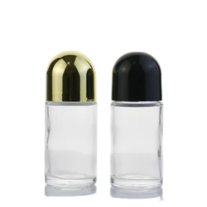 Empty Clear 30ml 50ml Refillable Roll On Bottles Deodorant Containers for Perfumes Cosmetics Antiperspirant lotion applicator
