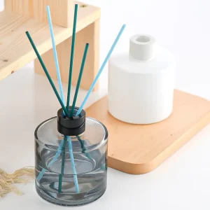 Empty Custom Private Label Green Red Nature Essential Oil Glass Home Fragrance Aromatherapy Reed Diffuser Bottle