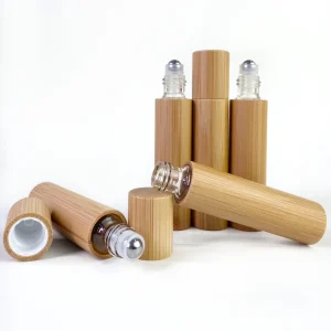 Empty Essential Oil Roller Bottle Container 10ml Frost Clear Roll On Bottle for Screen Printing