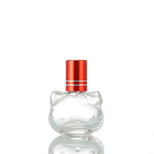 Empty Gemstone Roller Bottle 5/8/10ml Essential Oil Perfume Glass Roll On Bottle with Colorful Roller Ball