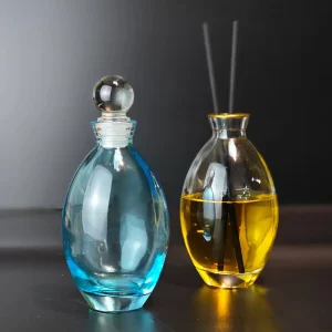 Empty Glass Diffuser Bottle Aromatherapy Jar Container Vase Pot Fragrance Accessories for DIY Replacement Reed Diffuser Sets
