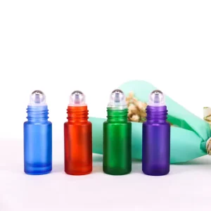 Empty Refillable Roll on Bottle 10ml Glass Roller Bottles for Perfume Essential Oils Packaging