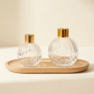 Essential Oil Aromatherapy Aroma Diffuser Bottle Empty Clear Glass Reed Perfume Bottle 100ml Home Decoration Perfume