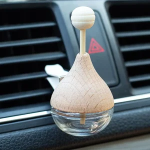 Essential Oil Diffuser 6ml Perfume Bottle Aromatherapy Car Air Freshener Refillable Glass Mini Car Perfume Bottle