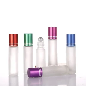 Essential Oil Perfume Roller Bottle Clear 10ml Glass Roll on Bottle with Roller Ball and Cap