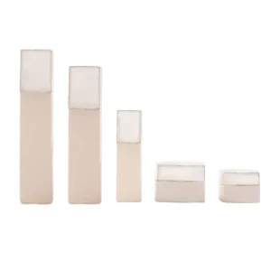Factory Custom Luxury Cosmetic Packaging Round Glass Skin Care Container Set Pump Lotion Bottle 30g 50g 40ml 100ml 120ml Sizes