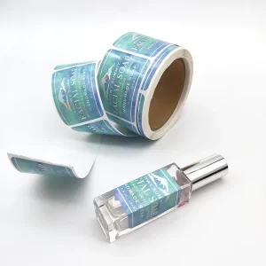 Factory Customized Bright Luxury Printing Roll Stickers for Labels Fragrance Essential Oil Perfume Bottle Vial Labels
