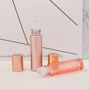 Factory Customized Clear Frosted 10ml Glass Roll on Bottle for Essential Oil