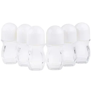 Factory Deodorant Frosted Roll on Bottles 30ml Perfume Oil Roll on Glass Bottle with Roller Ball Black or Gold Cap Bottle Roll on 50ml