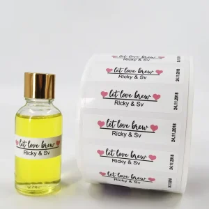 Factory Direct Custom Professional Decal Printing Adhesive Sticker Labels Low Price Paper Packaging for Perfume