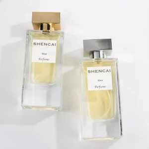 Factory Direct Heavy Bottom 60ml 80ml Perfume Clear Glass Rectangular Screen Printed Bottle Pump Sprayer