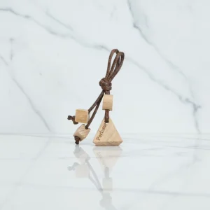 Factory Directly Supply 13mm Screw Wooden Cap for Empty Perfume Glass Bottle Hanging Car Diffuser Bottle