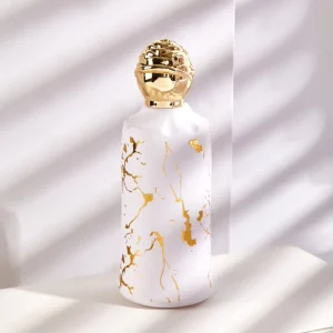 Factory Fine Mist Spray Pump Custom Luxury Perfume Bottle with Gold Boll Lid