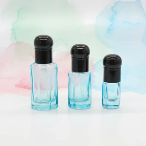 Factory Fujian FR545 Empty Customized Colorful Refillable 1.5ml 5ml 10ml Glass Roll on Bottle Screw Neck for Oil