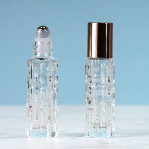 Factory Price 10ml Bitter Melon Design Glass Roller Bottle for Essential Oils Perfume Refill